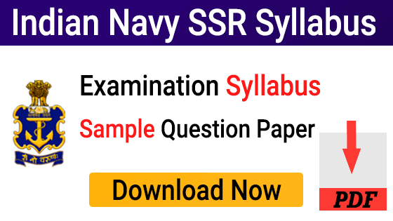 Indian Navy SSR Syllabus 2023