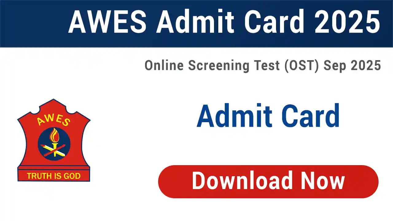 AWES Admit Card 2025