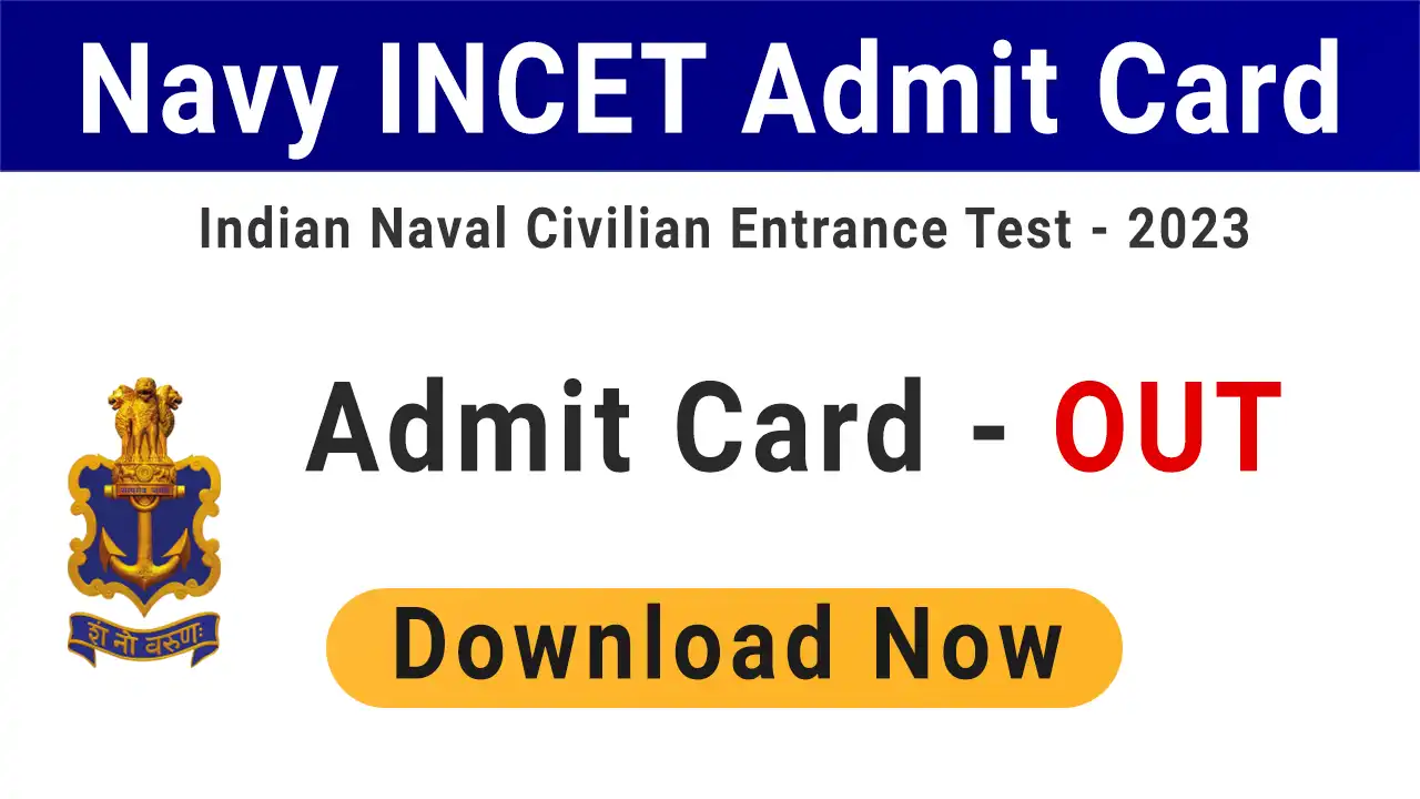 Indian Navy INCET Admit Card 2024