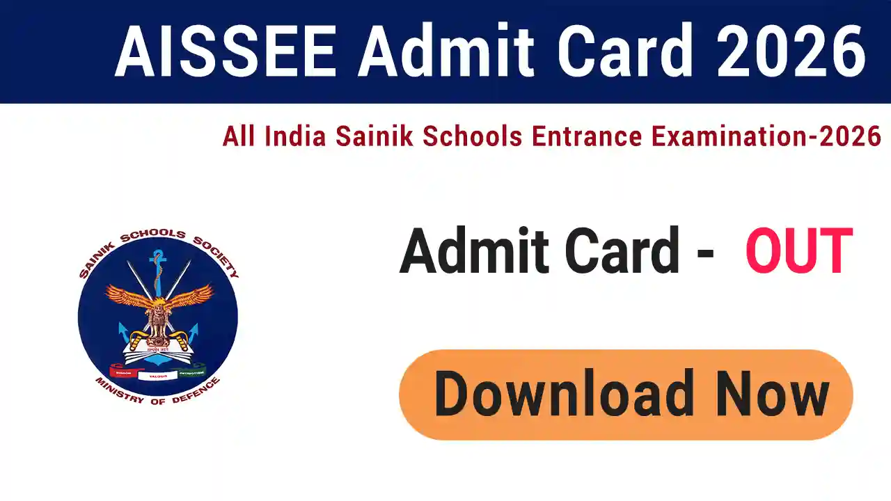 Sainik School AISSEE Admit Card 2026