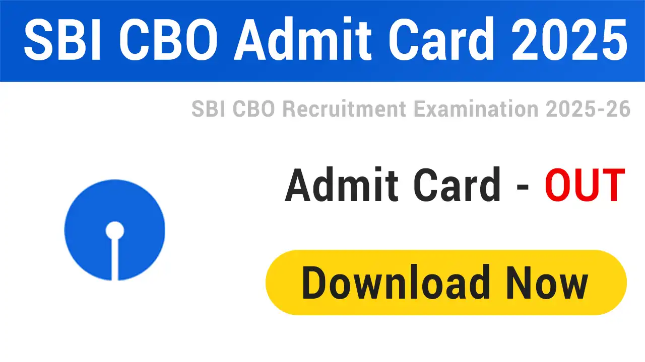SBI CBO Admit Card 2025