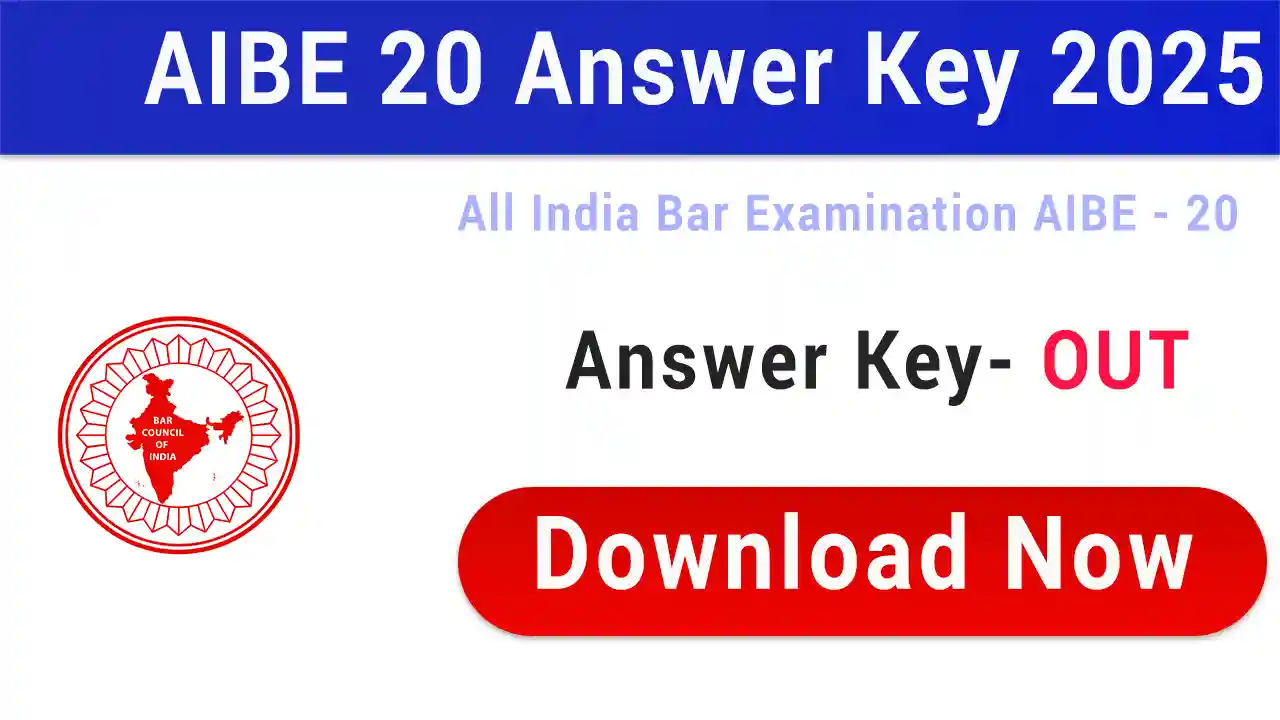 AIBE 20 Answer Key 2025