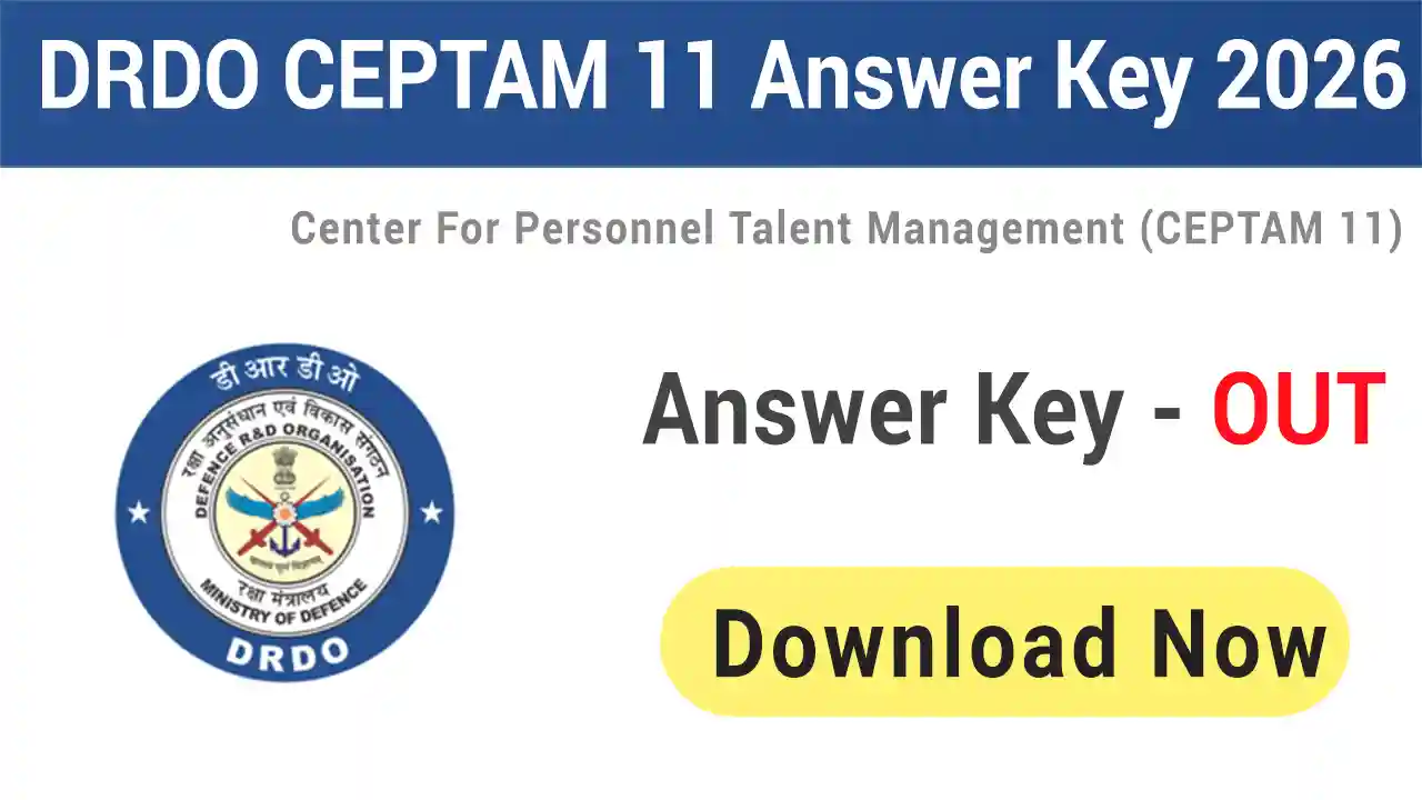 DRDO CEPTAM 11 Answer Key 2026