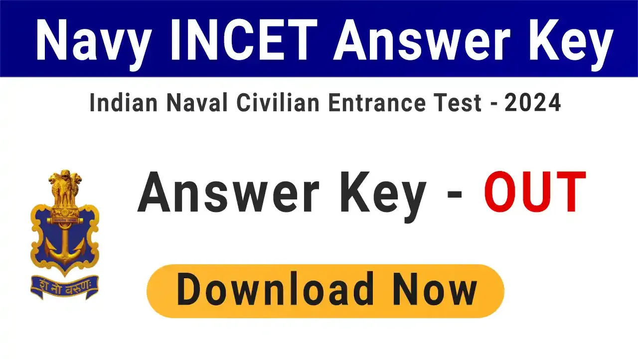 Indian Navy INCET Answer Key 2024