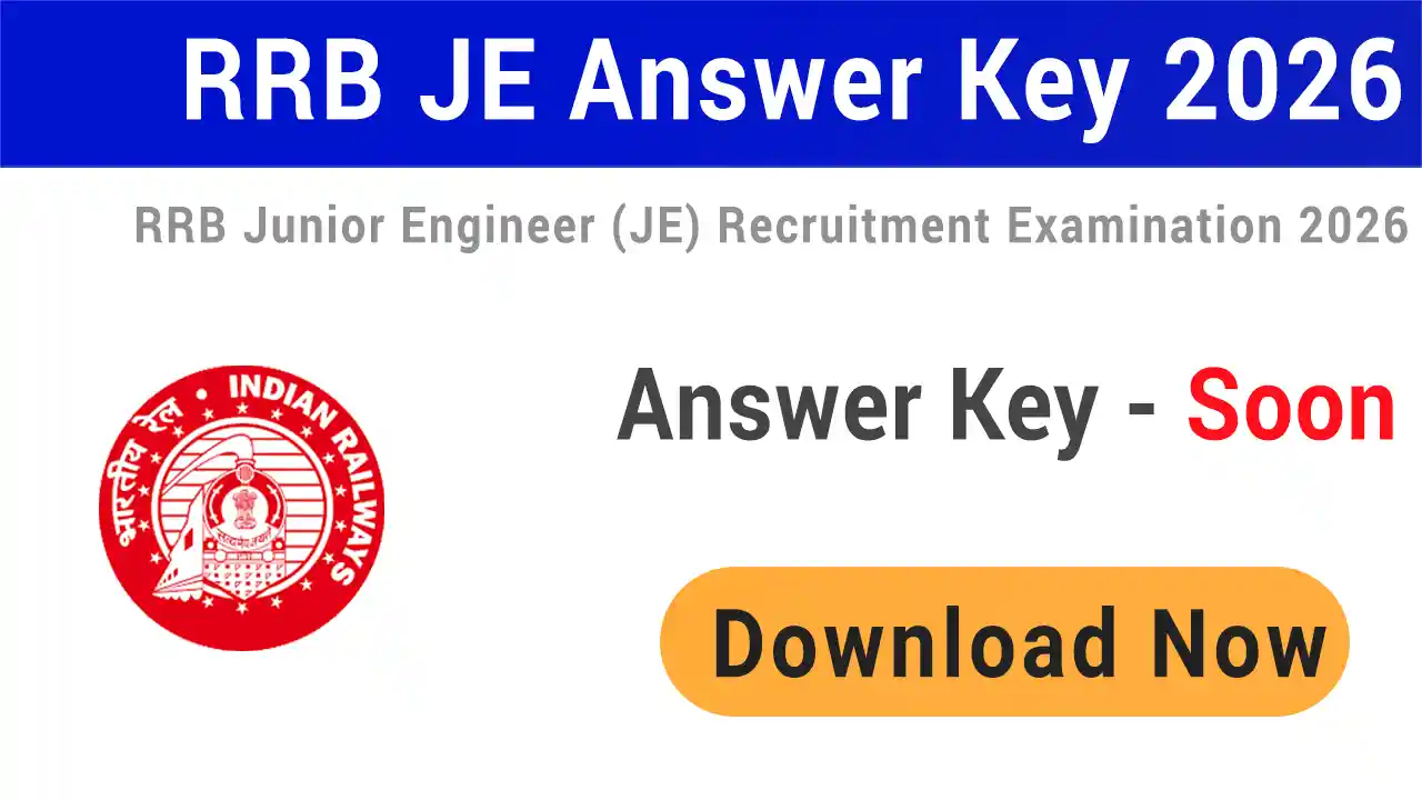 RRB JE Answer Key 2026 Download