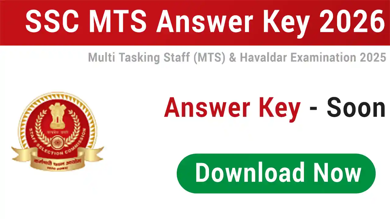 SSC MTS Answer Key 2026 Download