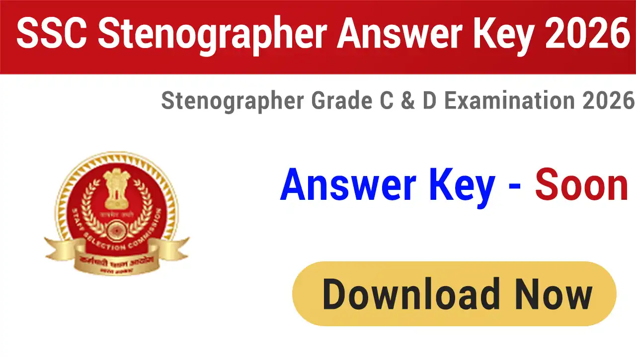 SSC Stenographer Answer Key 2026