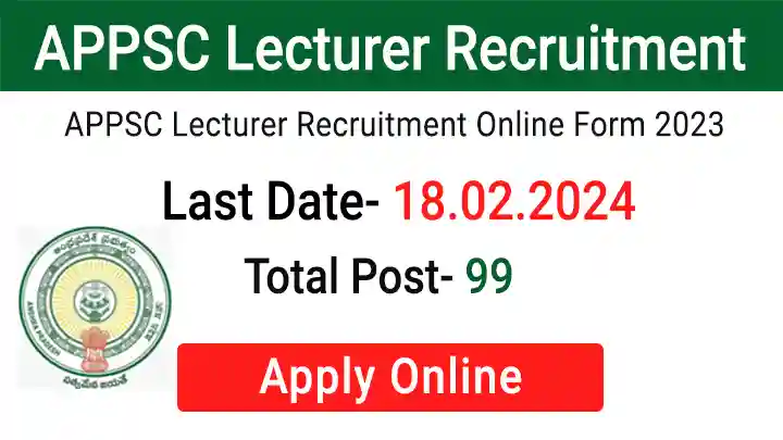 APPSC Lecturer Recruitment 2023