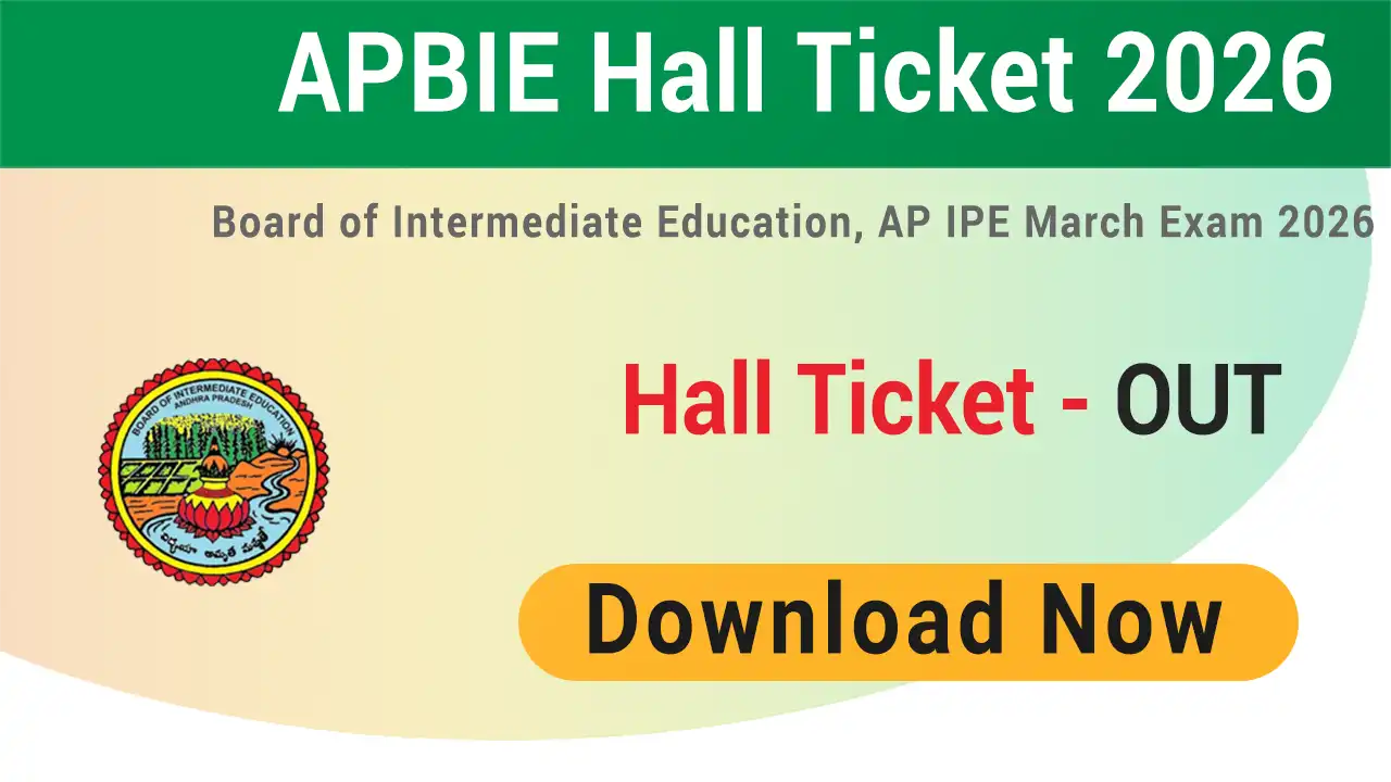 BIE AP Intermediate Hall Ticket 2026