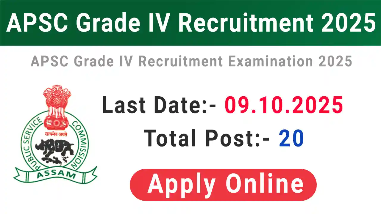APSC Grade IV Recruitment 2025