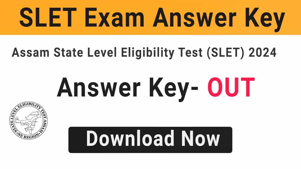 SLET Answer Key 2024