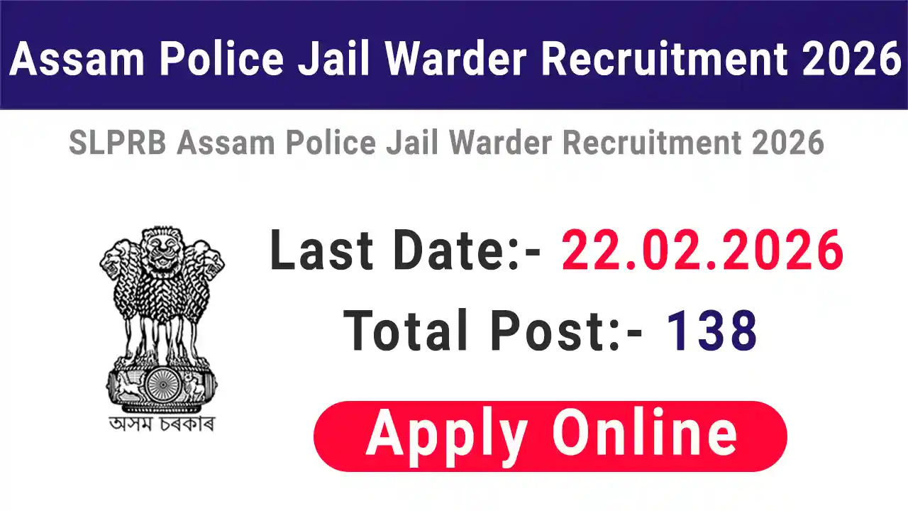 SLPRB Assam Police Jail Warder Recruitment 2026