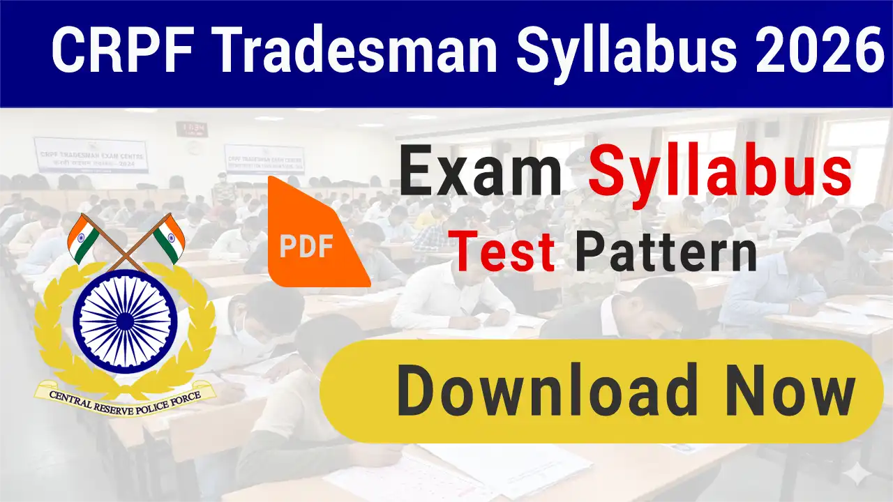 CRPF Constable Tradesman Syllabus 2026