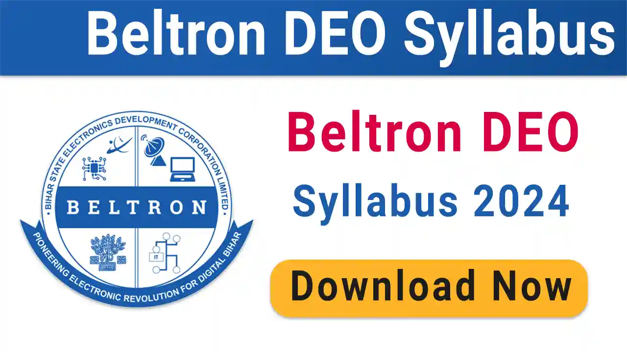 Beltron DEO Syllabus 2024