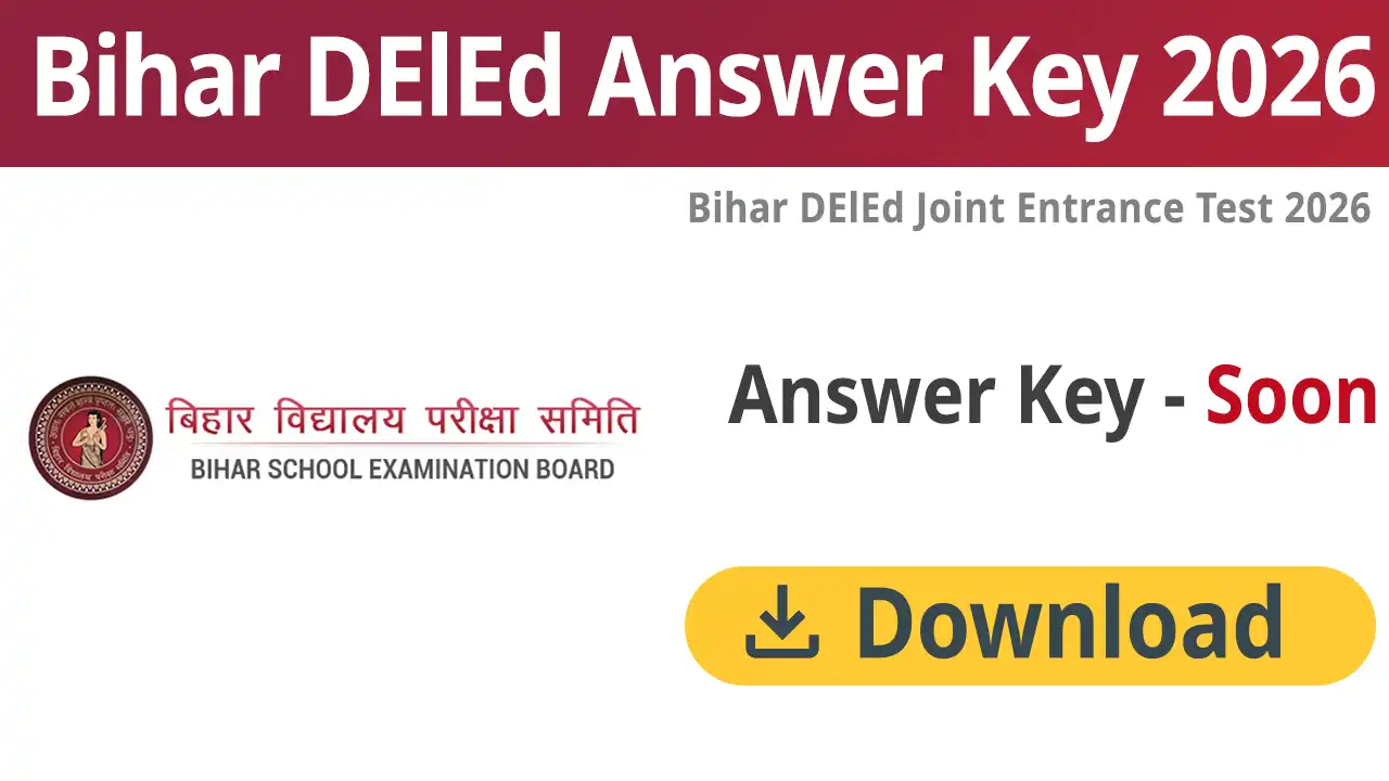 Bihar DElEd Answer Key 2026