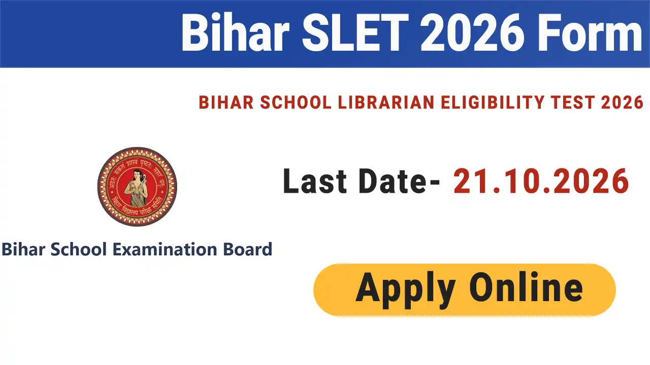 Bihar SLET 2026 Application Form