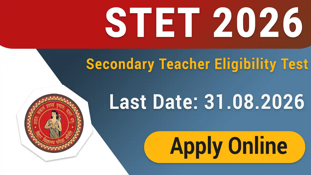 Bihar STET 2026 Application Form
