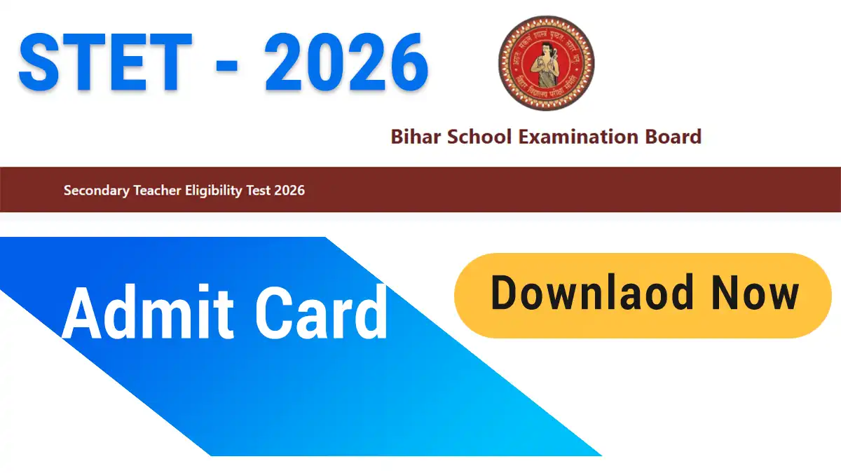 STET Bihar Admit Card 2026