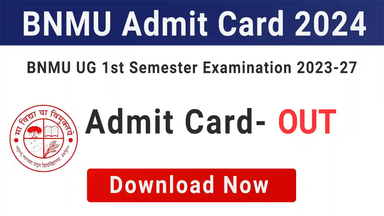 BNMU Admit Card 2024