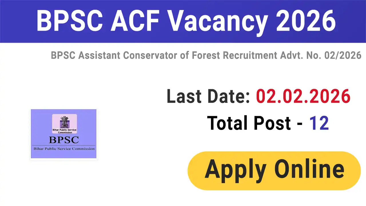 BPSC ACF Recruitment 2026