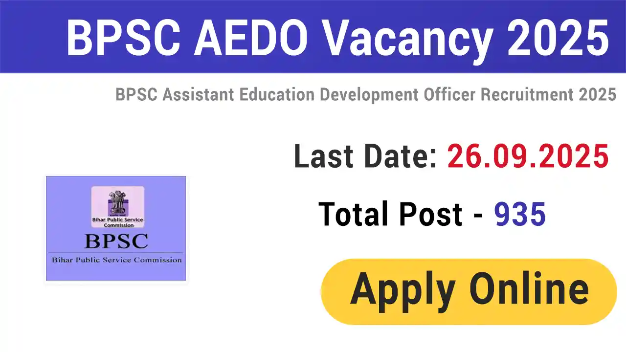 BPSC AEDO Vacancy 2025