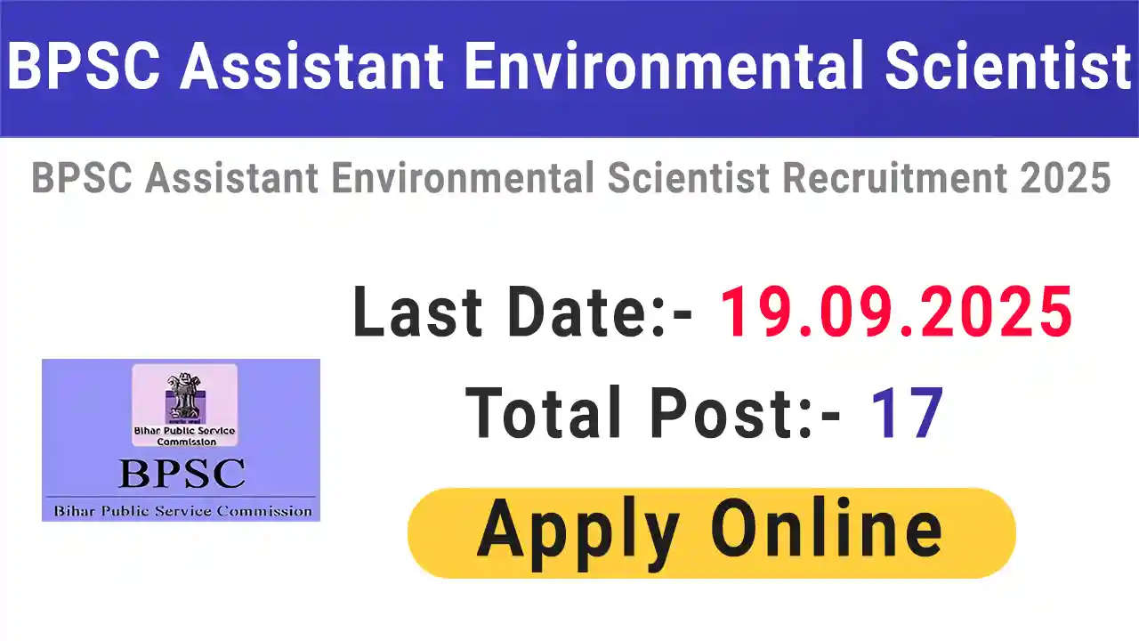 BPSC Assistant Environmental Scientist Vacancy 2025