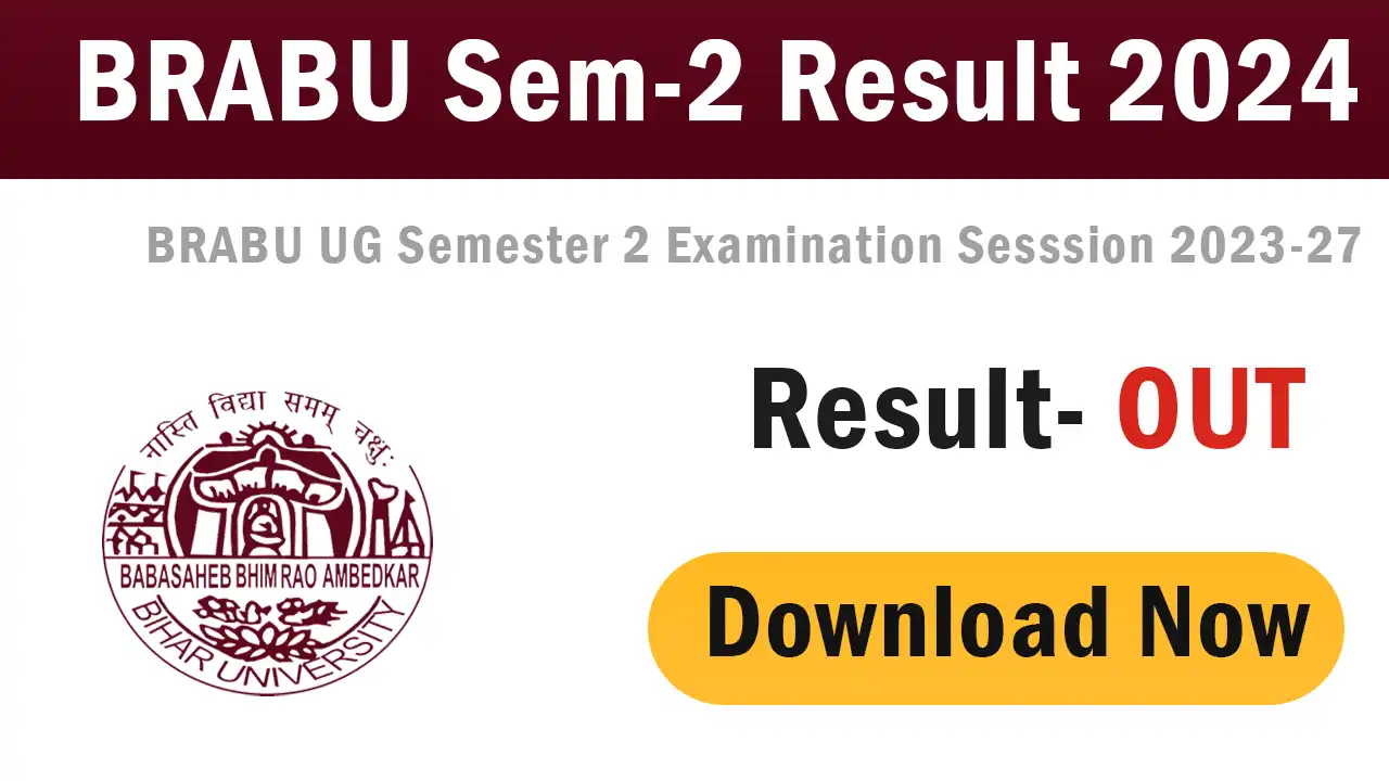 BRABU 2nd Semester Result 2023 27