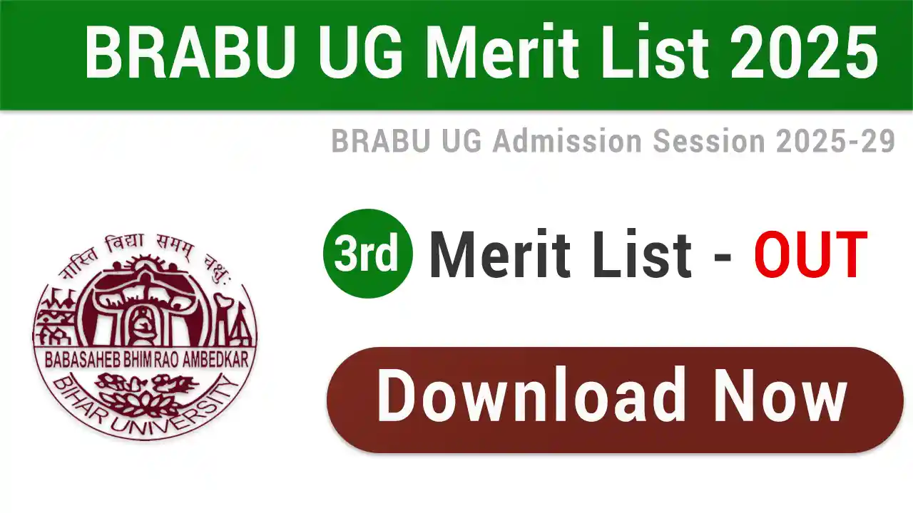 BRABU 3rd Merit List 2025