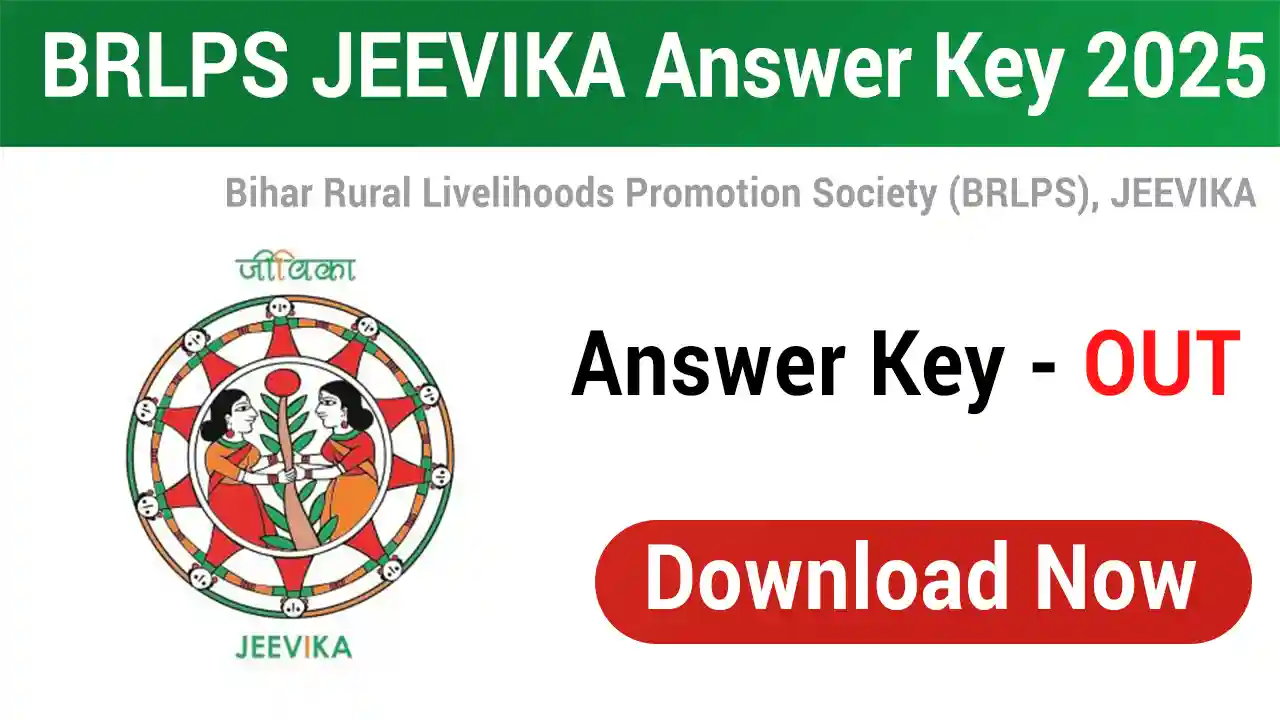 BRLPS JEEVIKA Answer Key 2025