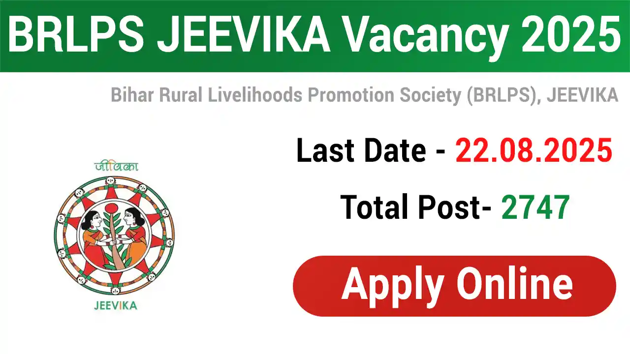 BRLPS JEEVIKA Vacancy 2025