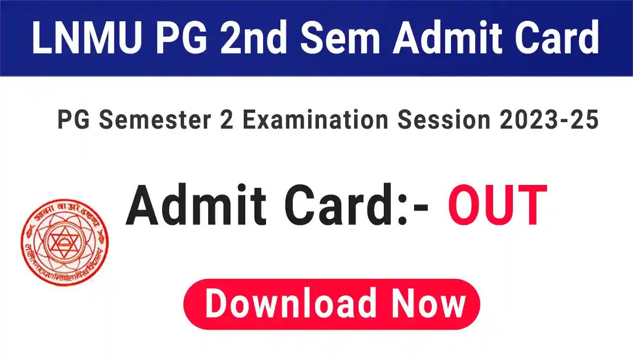 LNMU PG Admit Card 2024