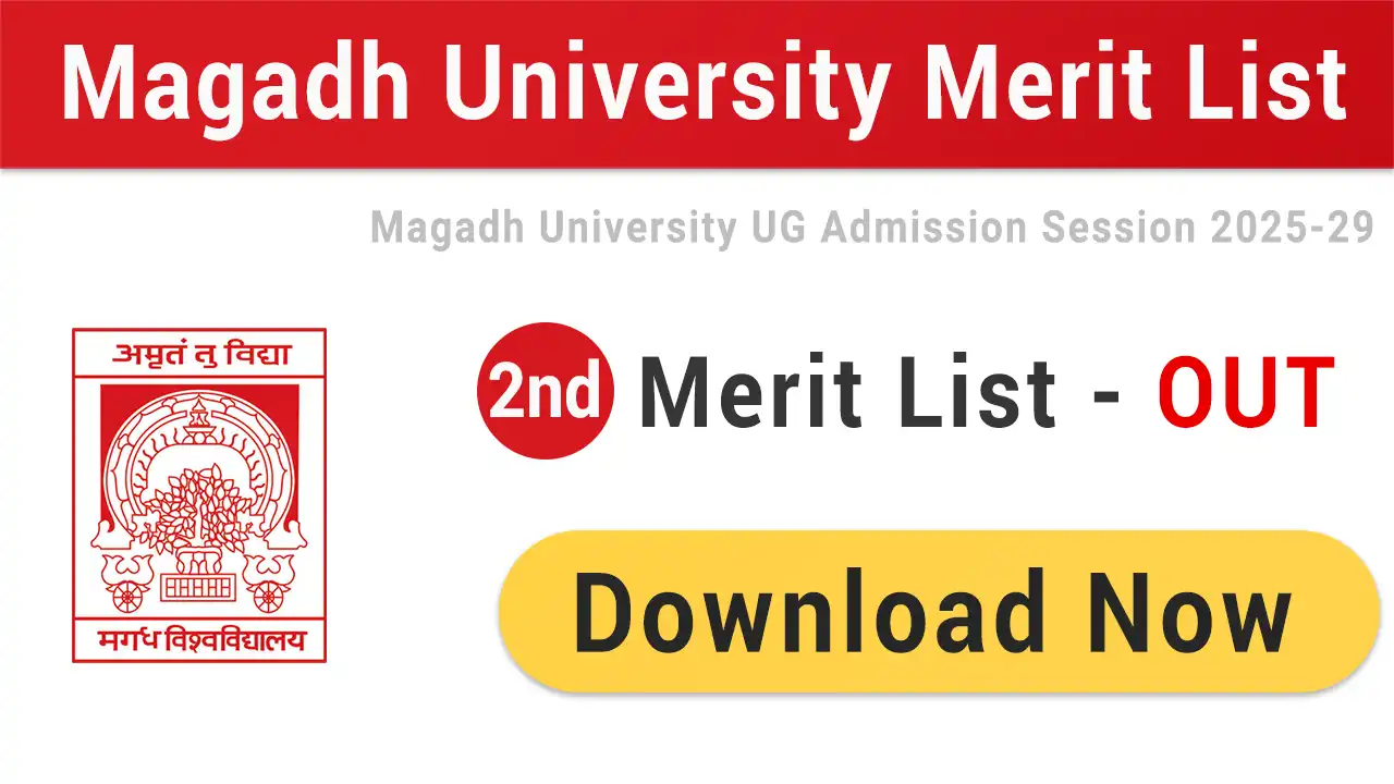 Magadh University 2nd Merit List 2025