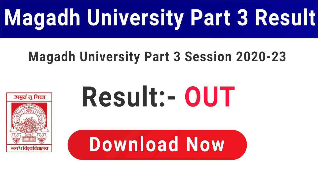 Magadh University Part 3 Result 2024