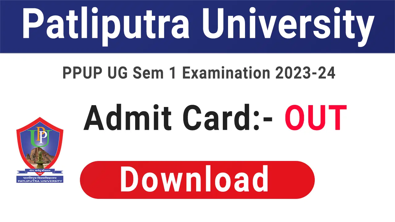 Patliputra University Admit Card 2023