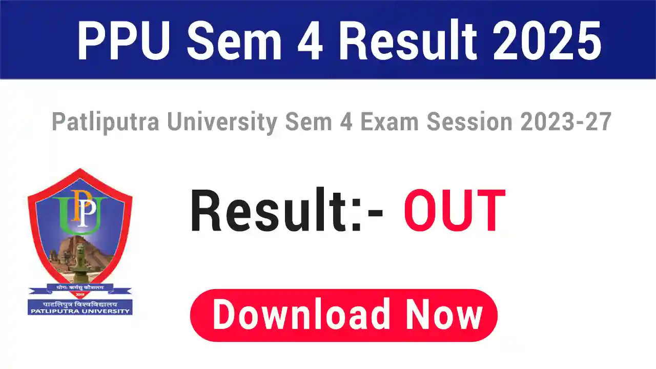 PPU UG Semester 4 Result 2025