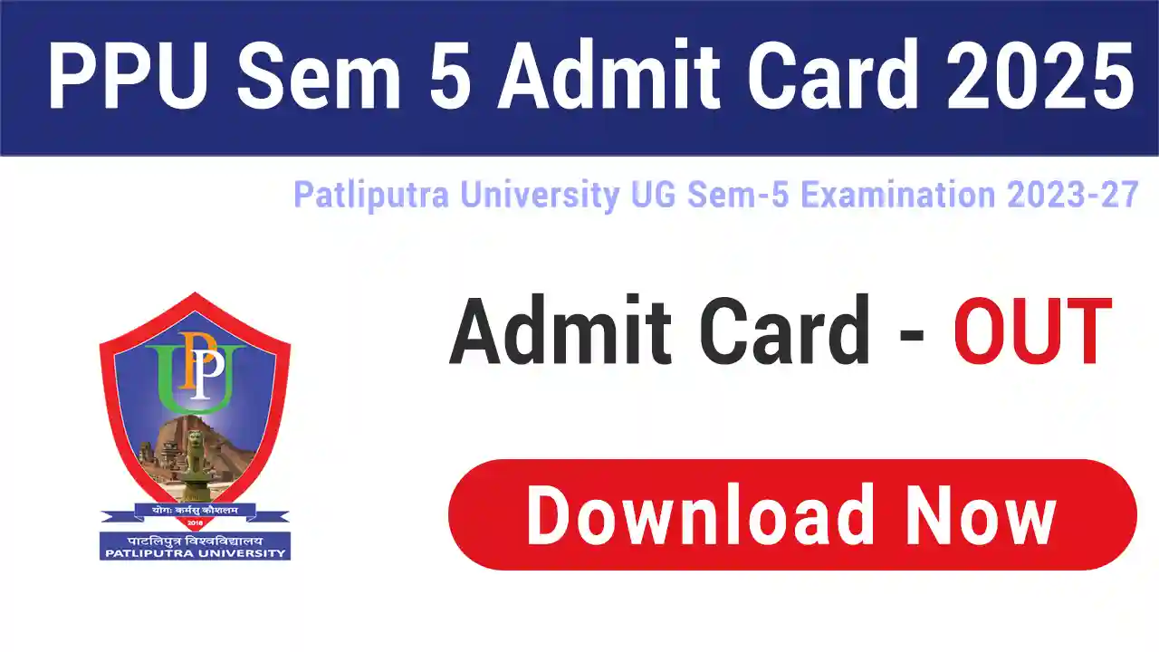 PPU Semester 5 Admit Card 2025
