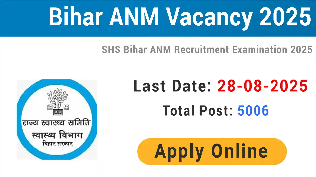 Bihar ANM Vacancy 2025