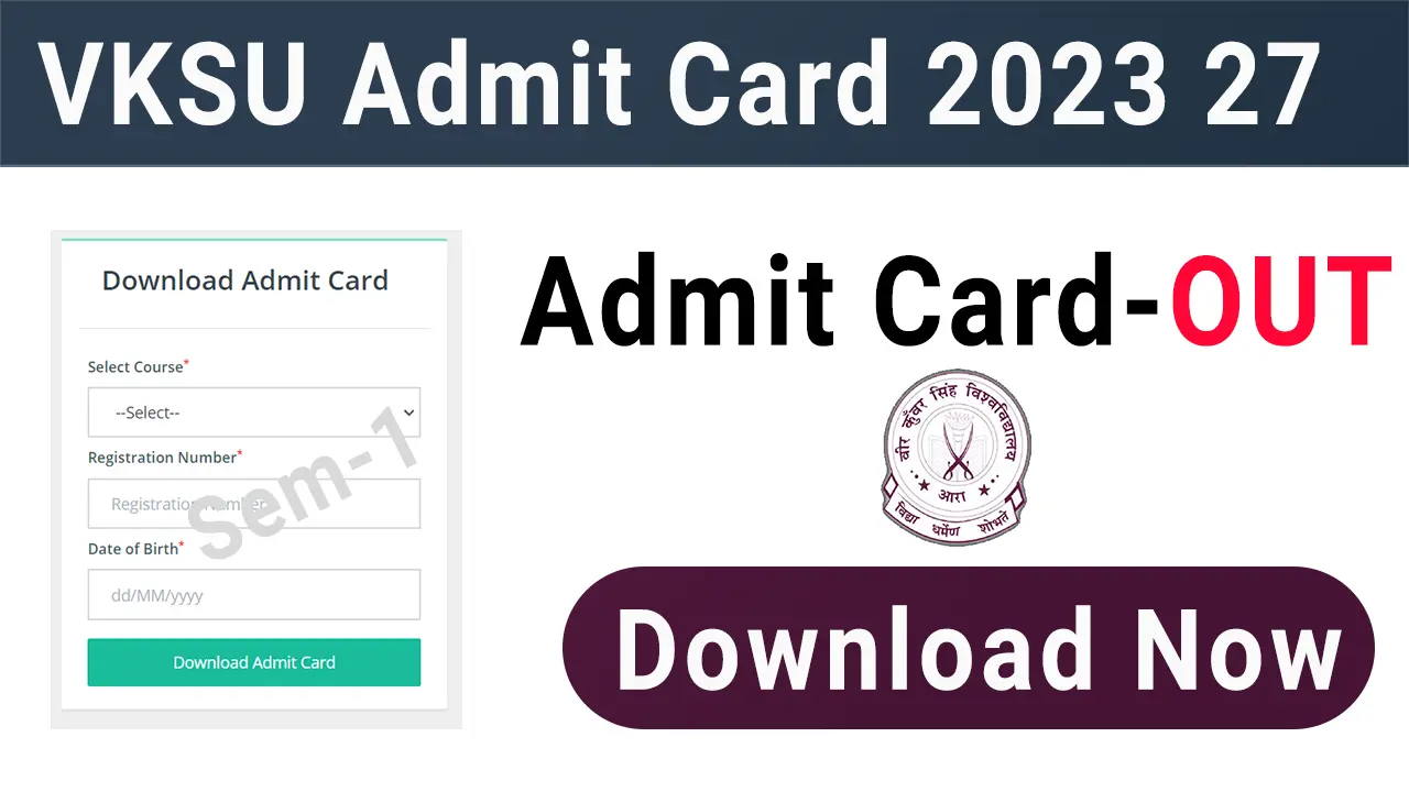 VKSU Admit Card 2024