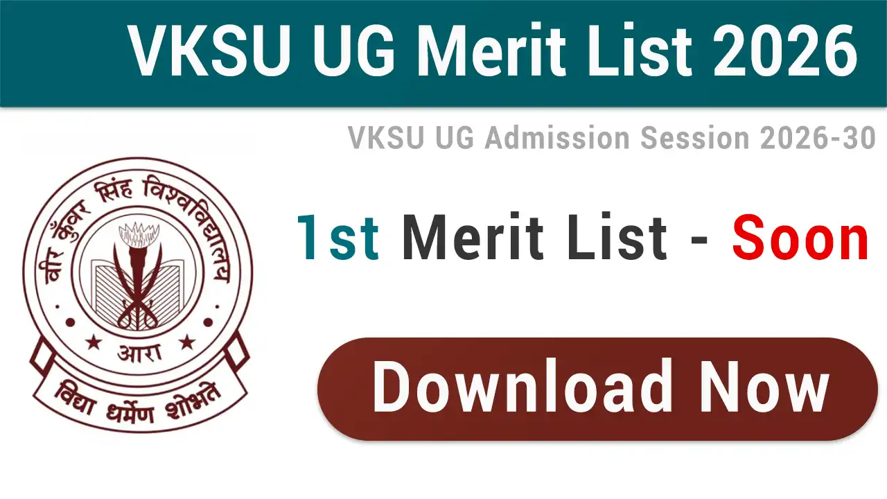 VKSU UG 1st Merit List 2026
