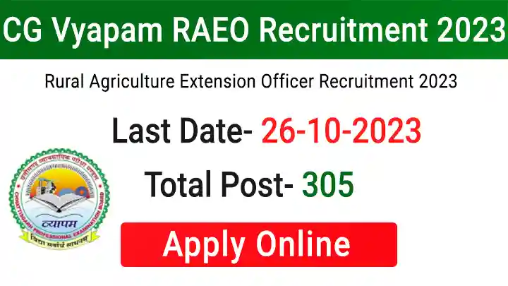 CG Vyapam RAEO Vacancy 2023