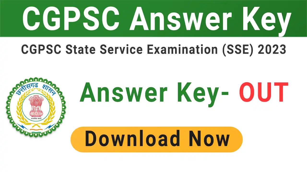 CGPSC Answer Key 2024