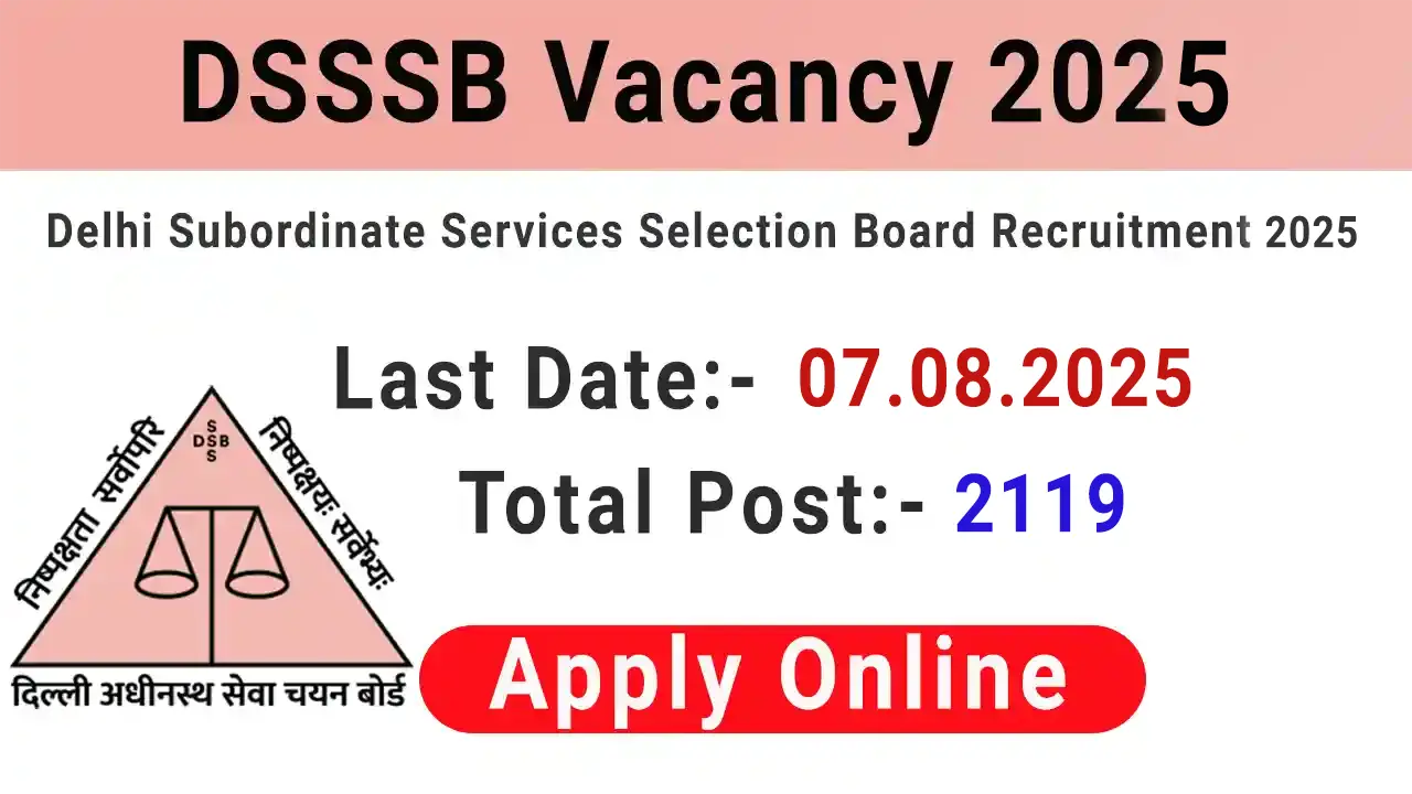 DSSSB Recruitment 2025