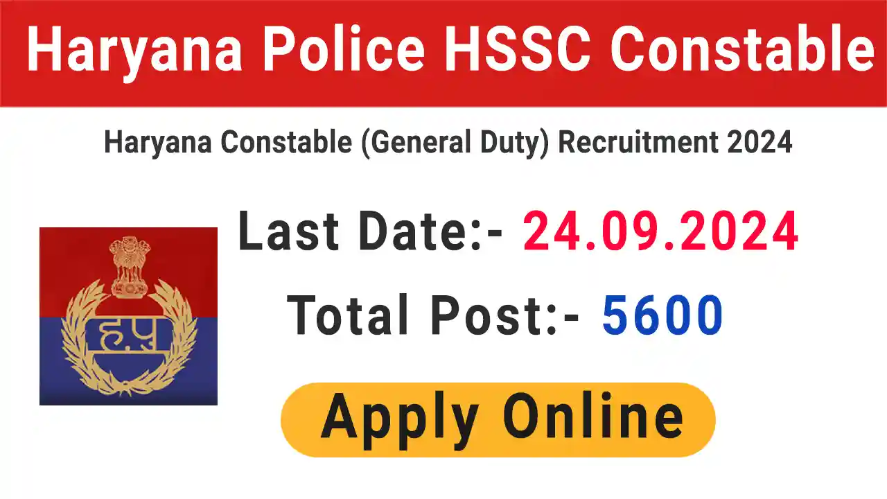 Haryana Police Constable Recruitment 2024
