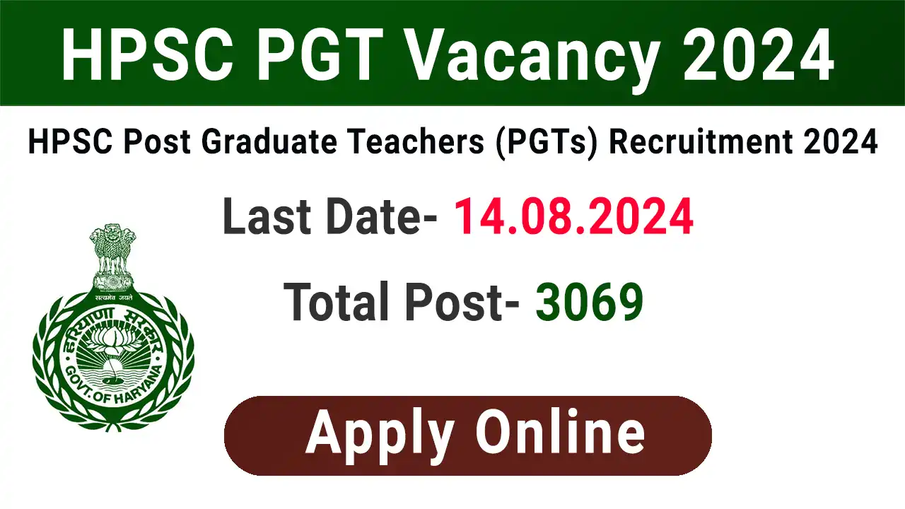 HPSC PGT Vacancy 2024