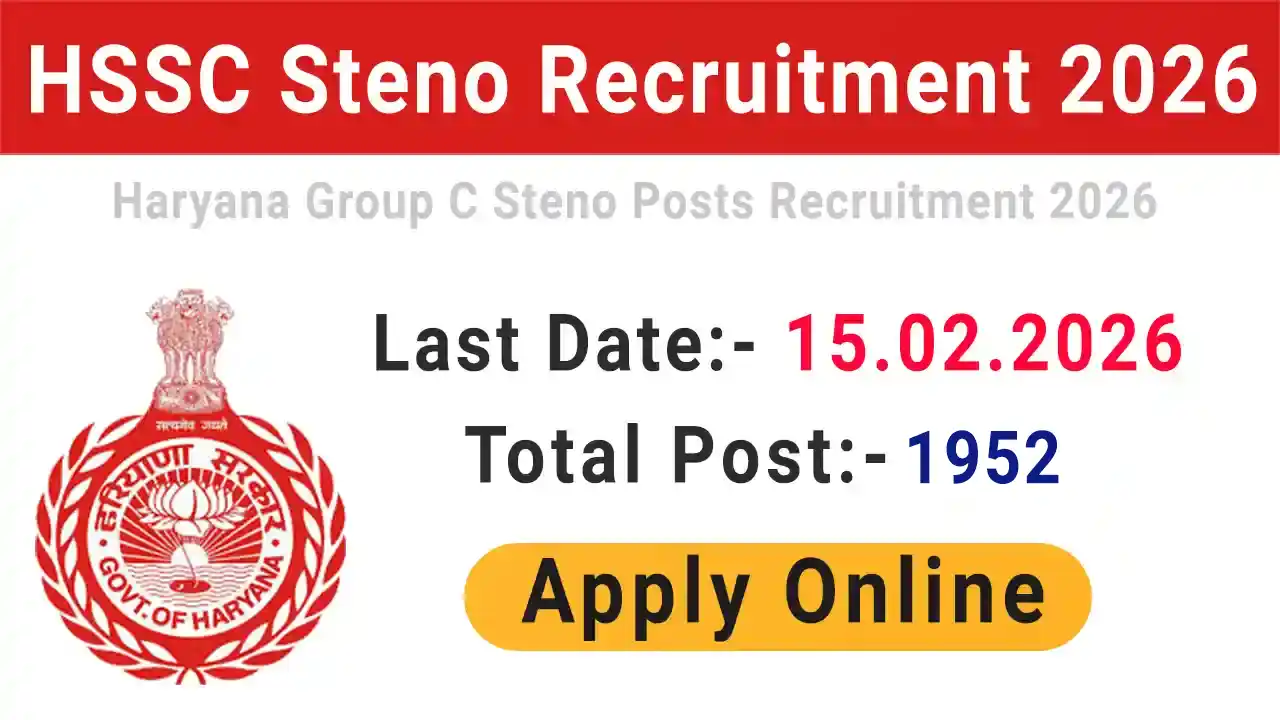HSSC Steno Recruitment 2026
