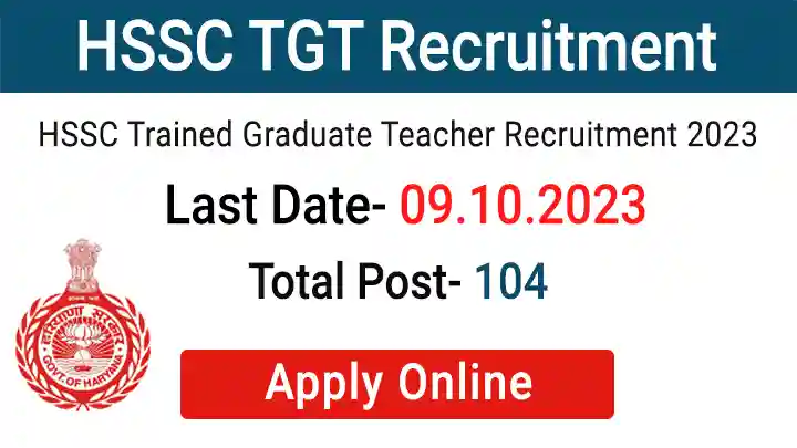 HSSC TGT Recruitment 2023