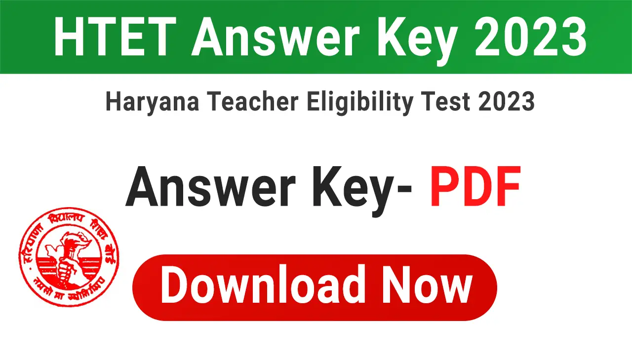 HTET Answer Key 2023