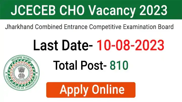 JCECEB CHO Vacancy 2023