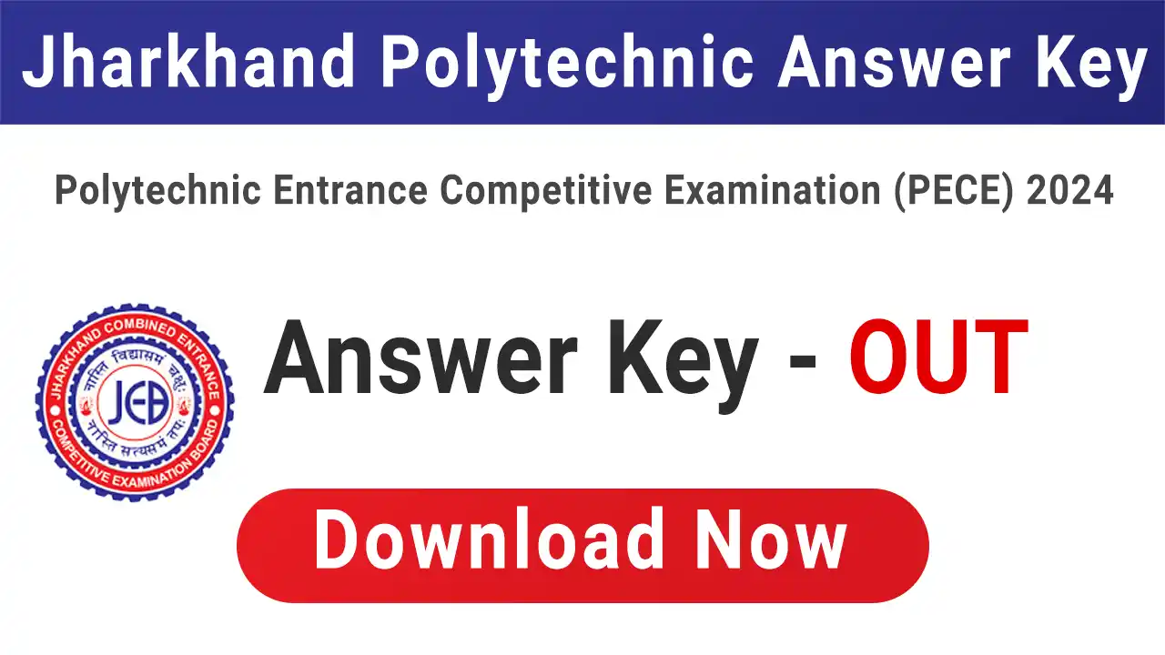 Jharkhand Polytechnic Answer Key 2024