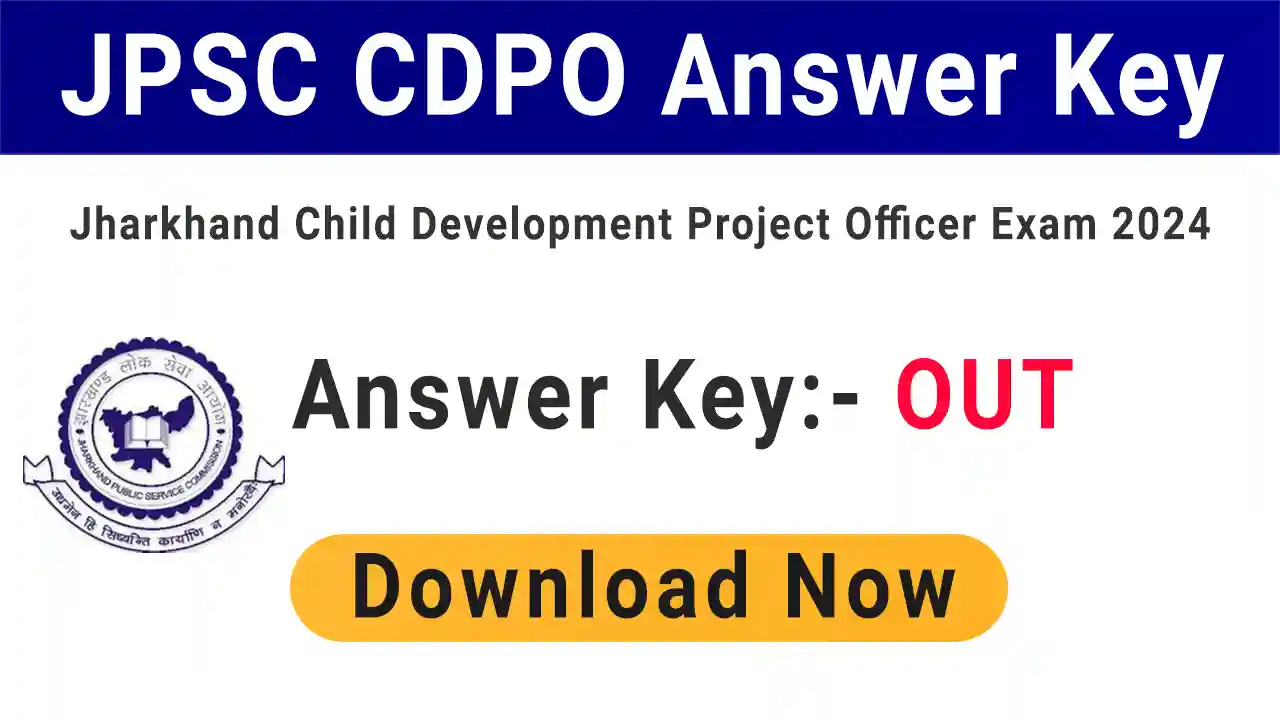 JPSC CDPO Answer Key 2024